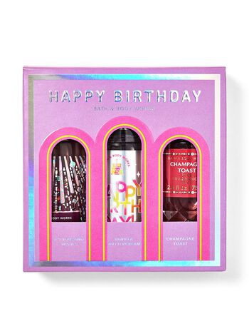 Happy Birthday Fine Fragrance Mist Trio Mini Gift Box Set Mini Gift Box Set