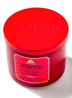 Strawberry Pound Cake 3-Wick Candle image number null