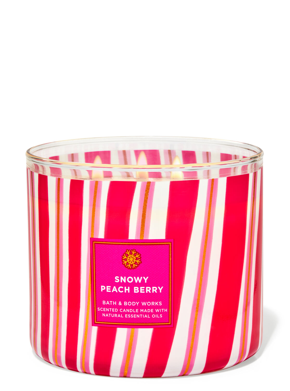WHITE BARN SNOWY PEACH BERRY 3ウィックキャンドル WHITE BARN SNOWY PEACH BERRY 3ウィックキャンドル