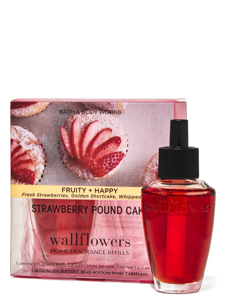 Strawberry Pound Cake Wallflowers Refills 2-Pack Wallflowers Fragrance Refills, 2-Pack