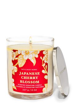 Japanese Cherry Blossom Single Wick Candle Japanese Cherry Blossom Single Wick Candle
