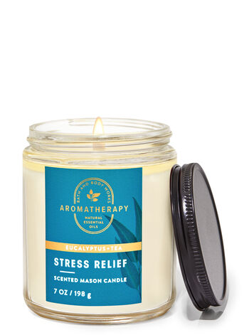 Eucalyptus Tea Mason Single Wick Candle Single Wick Candle