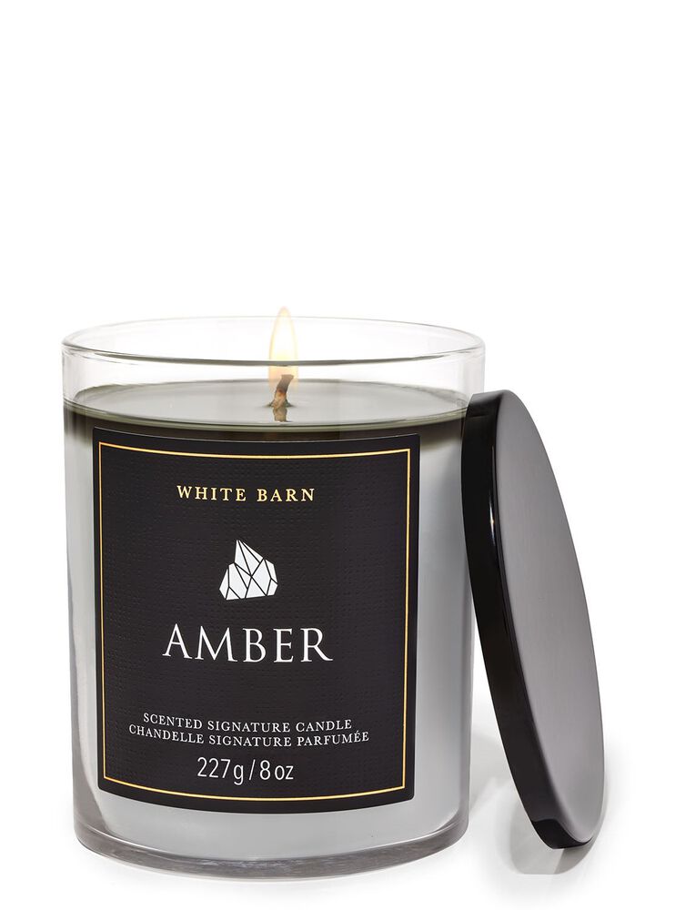 Amber Single Wick Candle Single Wick Candle