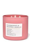 Raspberries & Whipped Vanilla 3-Wick Candle image number null