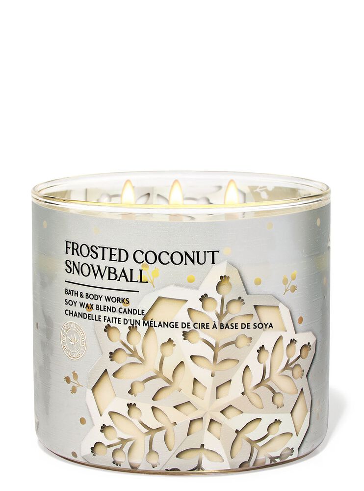 Frosted Coconut Snowball 3-Wick Candle 3-Wick Candle