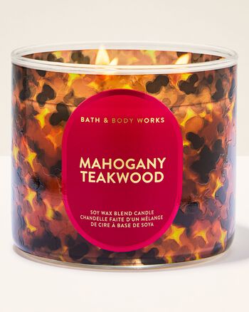 Mahogany Teakwood 3-Wick Candle 3-Wick Candle