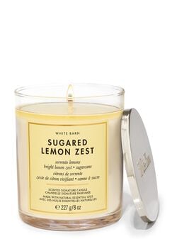 Sugared Lemon Zest Signature Single Wick Candle Sugared Lemon Zest Signature Single Wick Candle