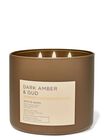 Dark Amber & Oud 3-Wick Candle image number null