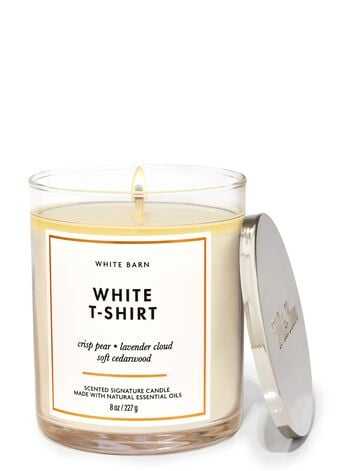 White T-Shirt Signature Single Wick Candle Single Wick Candle