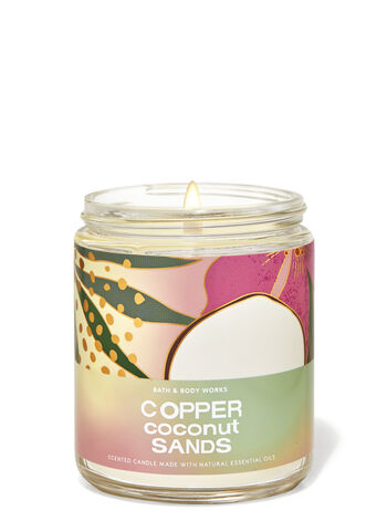 Copper Coconut Sands Single Wick Candle Single Wick Candle