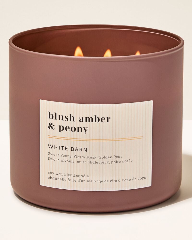 Blush Amber & Peony 3-Wick Candle 3-Wick Candle