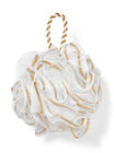 White & Gold Loofah Bath Sponge image number null