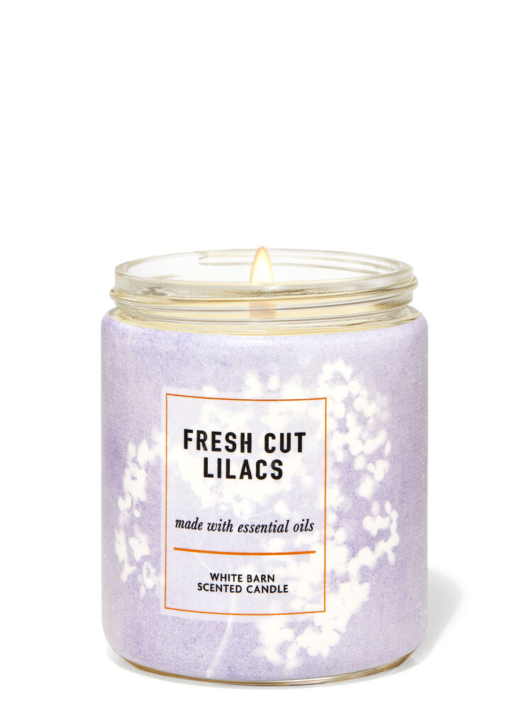 Fresh Cut Lilacs Single Wick Candle Single Wick Candle