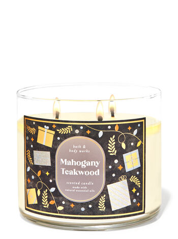 Mahogany Teakwood 3-Wick Candle 3-Wick Candle