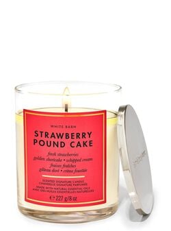 Strawberry Pound Cake Signature Single Wick Candle Strawberry Pound Cake Signature Single Wick Candle