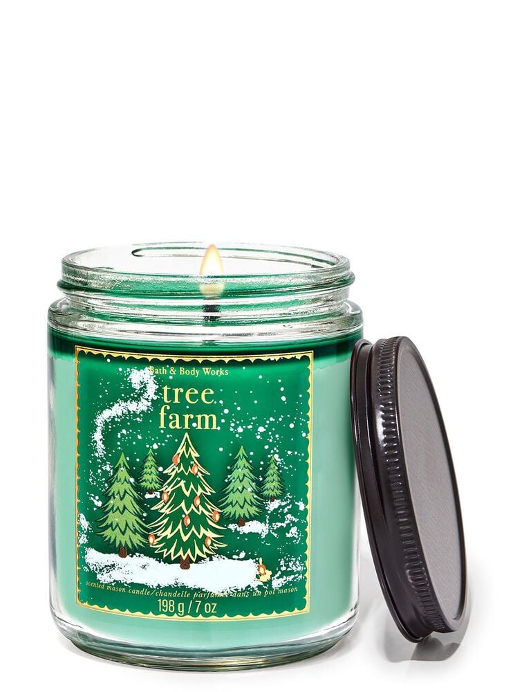 Tree Farm Mason Single Wick Candle Mason Single Wick Candle
