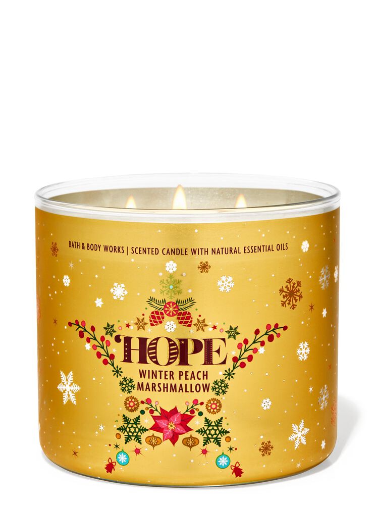 Winter Peach Marshmallow 3-Wick Candle 3-Wick Candle