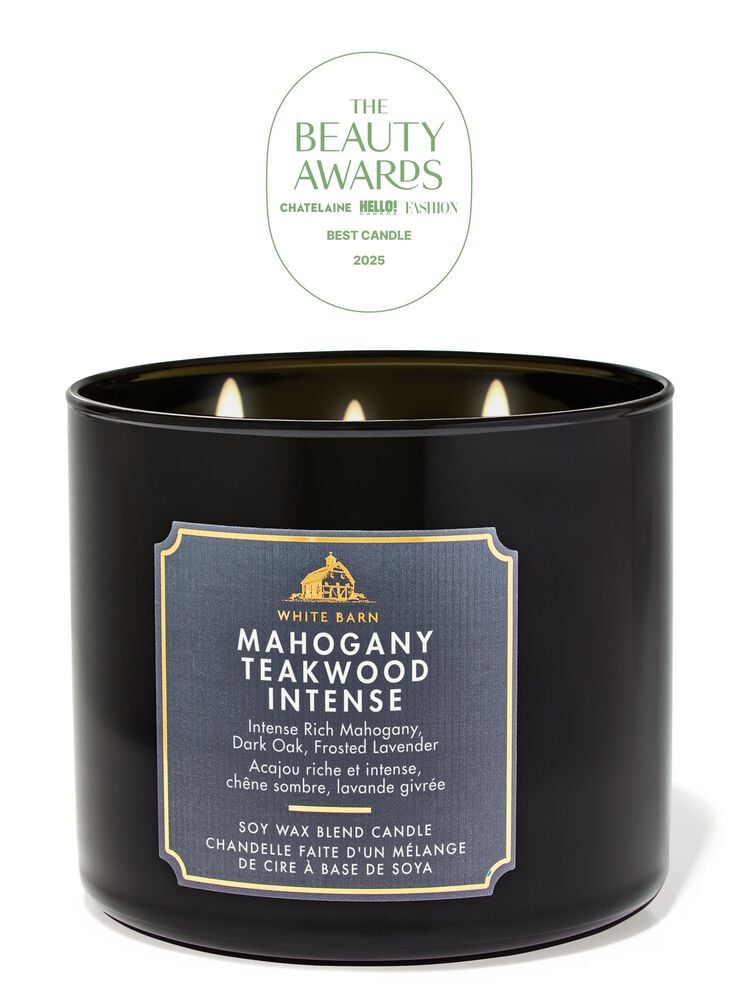 Mahogany Teakwood Intense 3-Wick Candle 3-Wick Candle