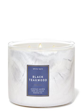 Black Teakwood 3-Wick Candle 3-Wick Candle