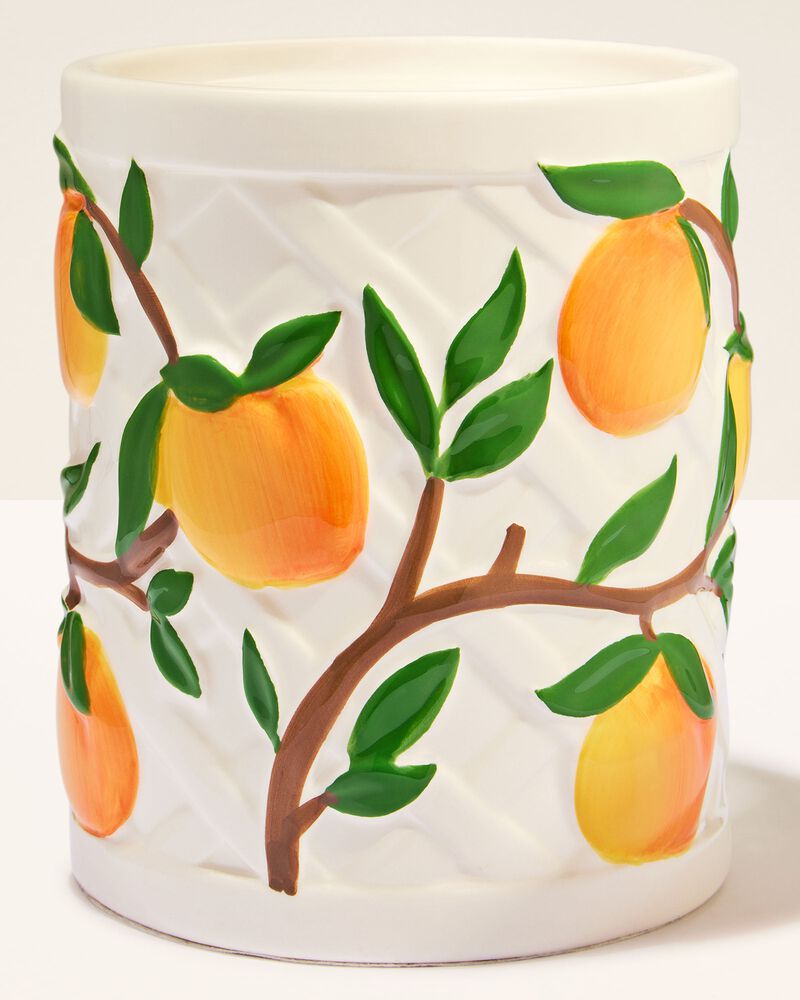 Vera Bradley Peach Pedestal 3-Wick Candle Holder 3-Wick Candle Holder