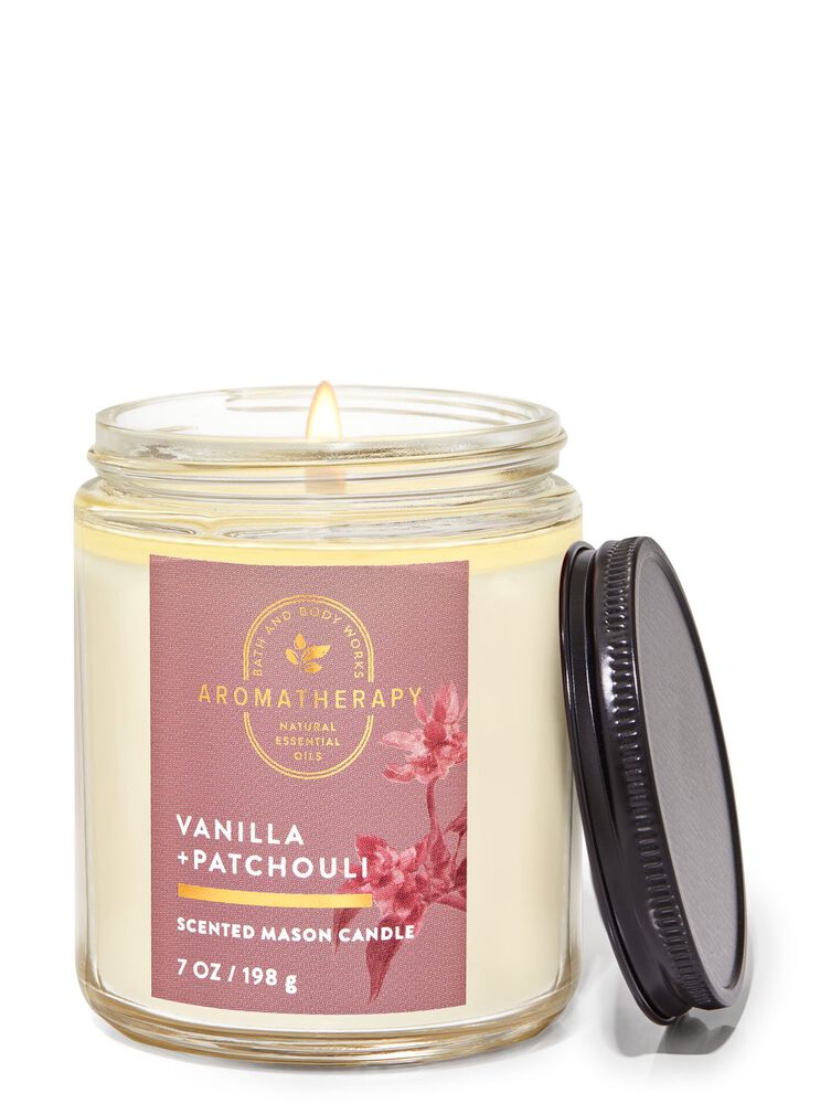 Vanilla Patchouli Mason Single Wick Candle Single Wick Candle