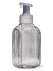 Gray Vertical Lines Gentle & Clean Foaming Hand Soap Dispenser image number null