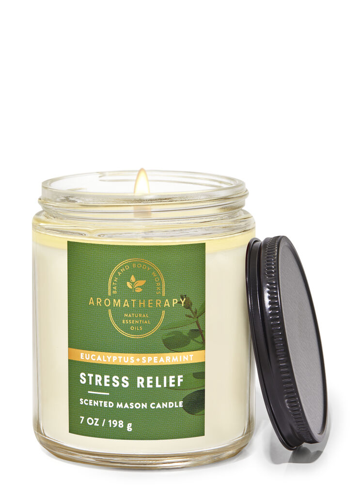 Eucalyptus Spearmint Mason Single Wick Candle Single Wick Candle