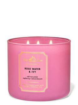 Rose Water & Ivy 3-Wick Candle Rose Water & Ivy 3-Wick Candle