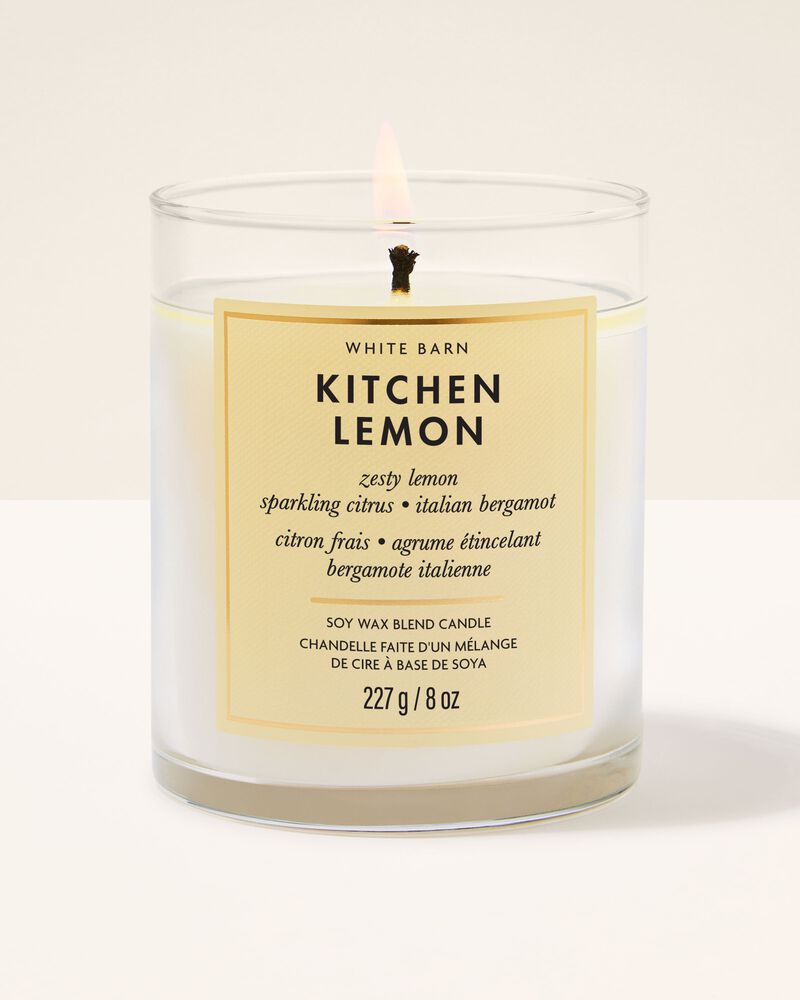 Kitchen Lemon Single Wick Candle Single Wick Candle