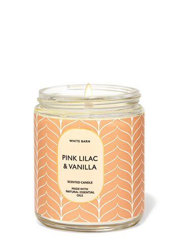 Pink Lilac & Vanilla Single Wick Candle Single Wick Candle