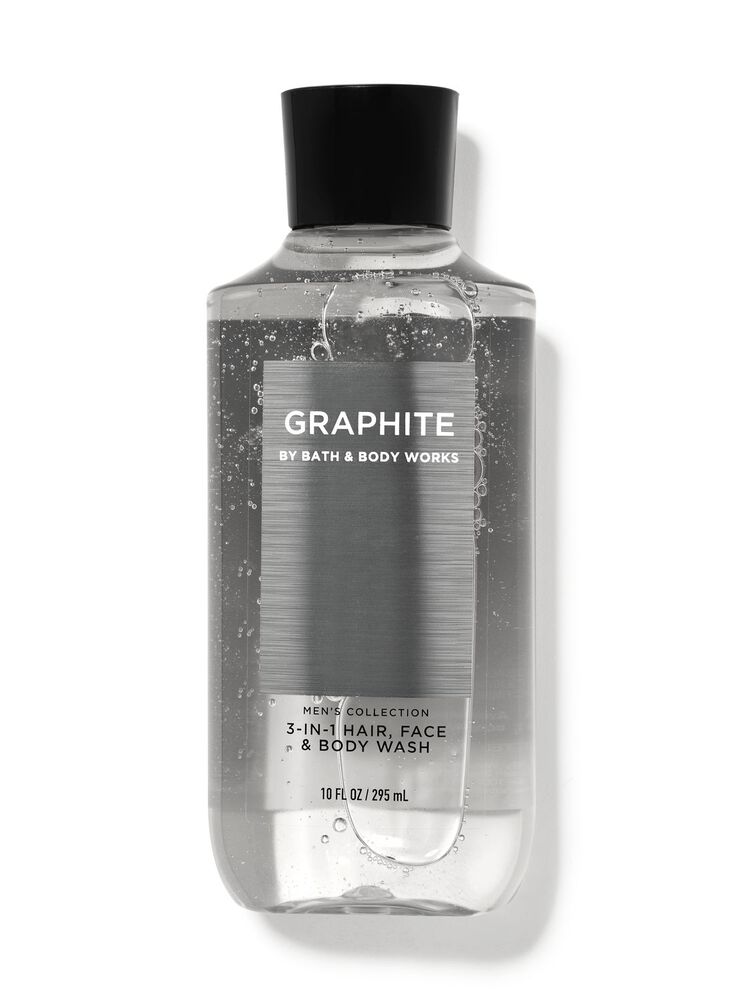 Graphite Body Wash & Shower Gel 3-in-1 Hair, Face & Body Wash