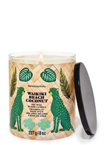 Waikiki Beach Coconut Single Wick Candle Single Wick Candle