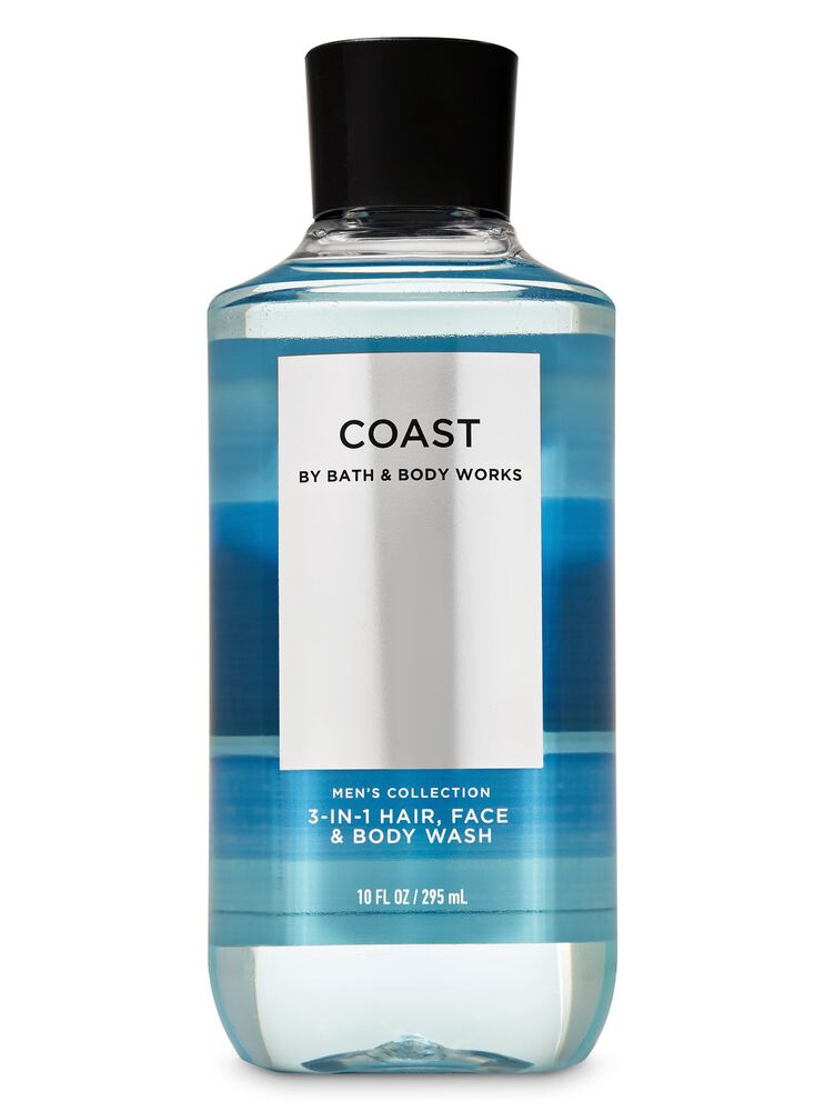 Coast Body Wash & Shower Gel 3-in-1 Hair, Face & Body Wash