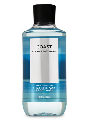 Coast Body Wash & Shower Gel 3-in-1 Hair, Face & Body Wash