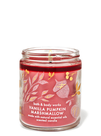Vanilla Pumpkin Marshmallow Single Wick Candle Single Wick Candle