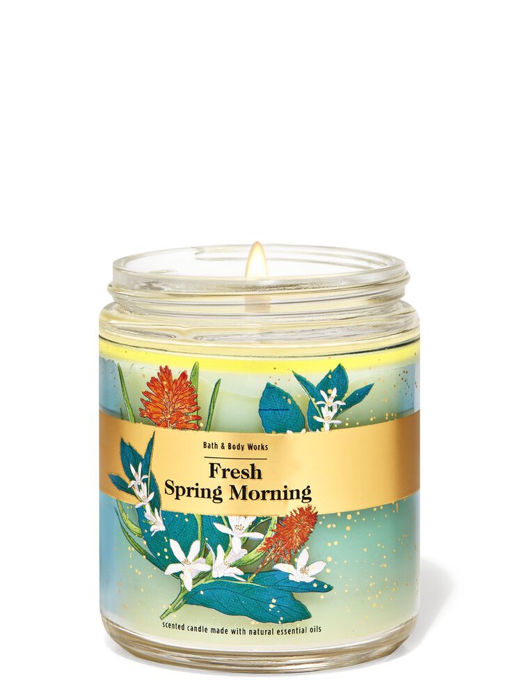 Fresh Spring Morning Single Wick Candle Single Wick Candle
