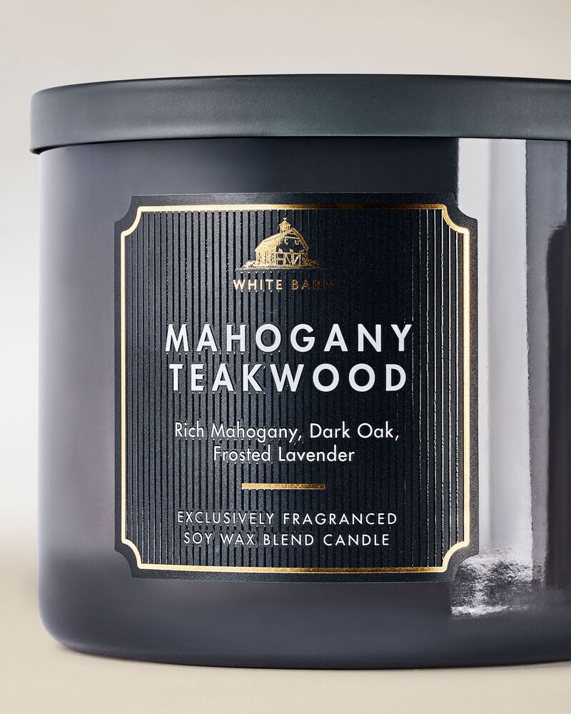 Mahogany Teakwood 3-Wick Candle 3-Wick Candle