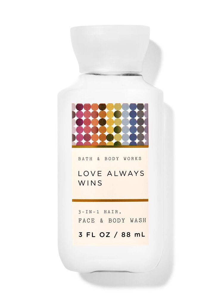 Love Always Wins Travel Size 3-in-1 Hair, Face & Body Wash Travel Size 3-in-1 Hair, Face & Body Wash