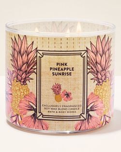Pink Pineapple Sunrise 3-Wick Candle image number null