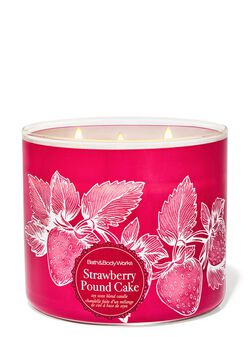 Strawberry Pound Cake 3-Wick Candle