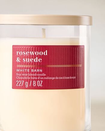 Rosewood & Suede Single Wick Candle Single Wick Candle