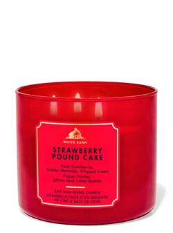 Strawberry Pound Cake 3-Wick Candle image number null