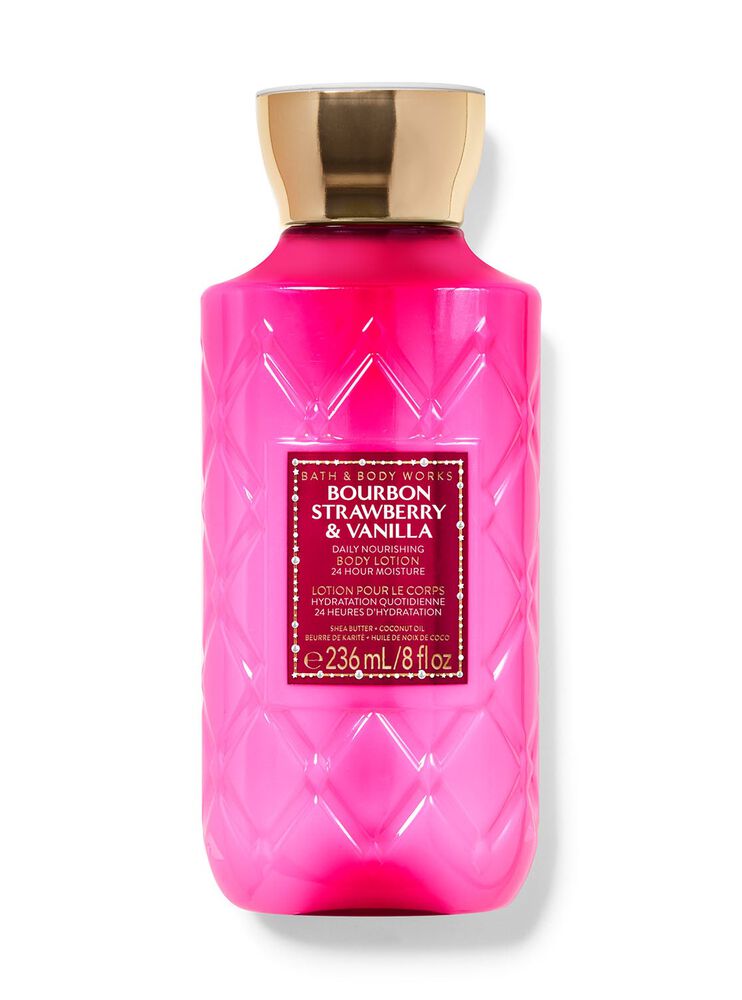 Shop Bourbon Strawberry Vanilla Body Lotion ID Bath Body Works