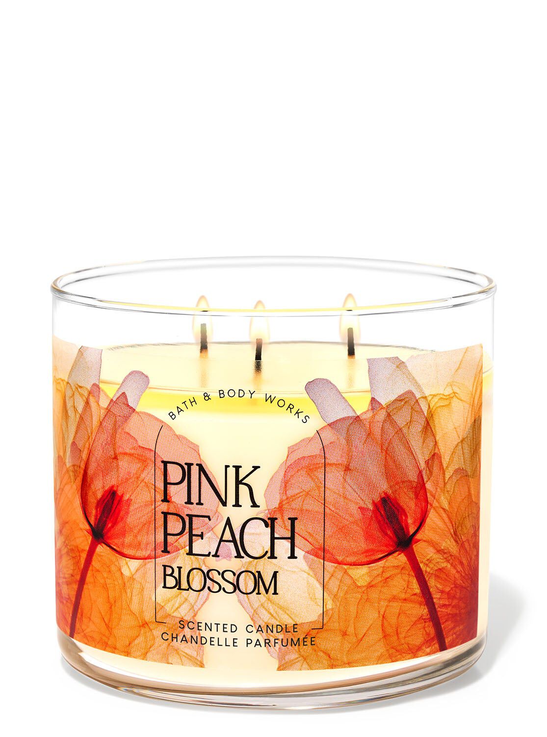 Shop Pink Peach Blossom 3-Wick Candle | ID Bath & Body Works