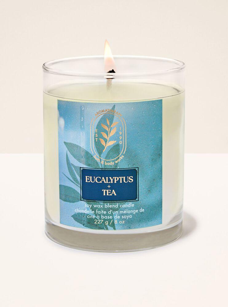Eucalyptus + Tea Single Wick Candle Single Wick Candle