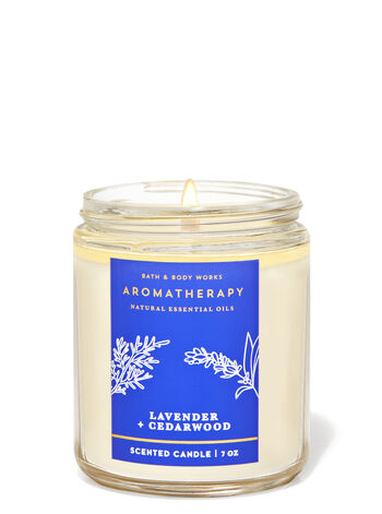 Lavender Cedarwood Single Wick Candle Single Wick Candle