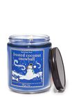 Frosted Coconut Snowball Mason Single Wick Candle image number null