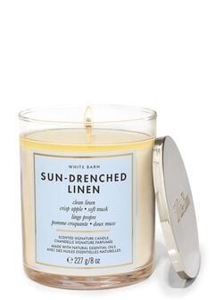 Sun-drenched Linen Signature Single Wick Candle Sun-drenched Linen Signature Single Wick Candle