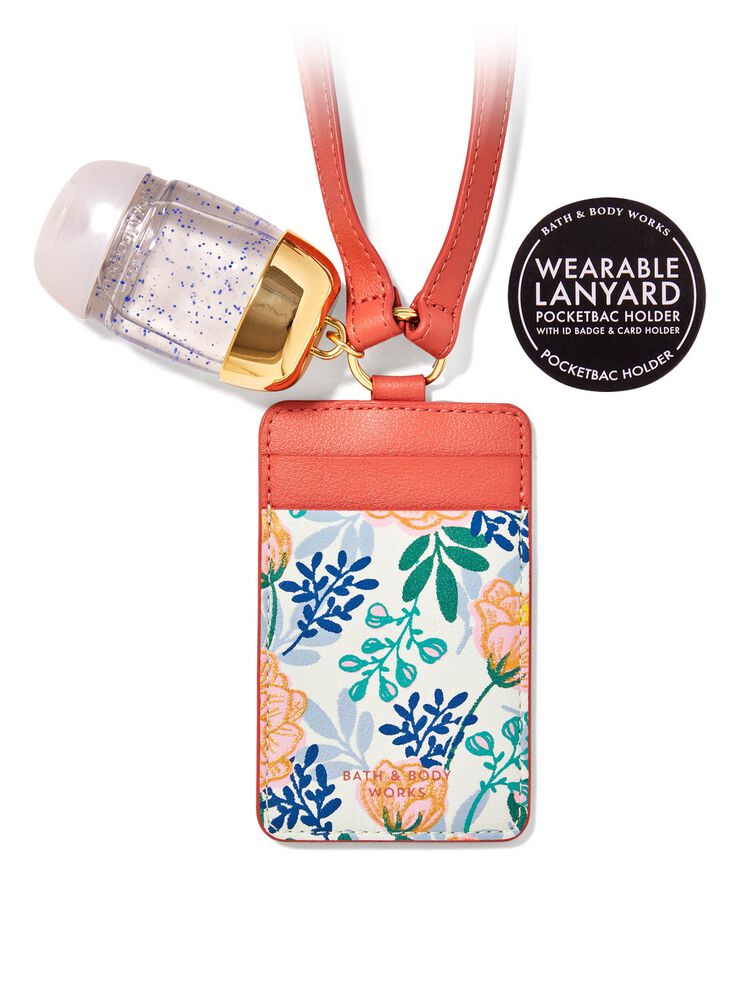 Wearable Floral ID Card PocketBac Holder