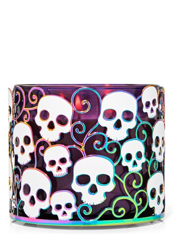 Glow-in-the-Dark Skulls 3-Wick Candle Holder 3-Wick Candle Holder